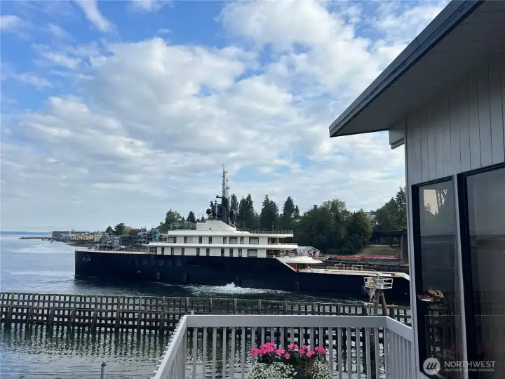 Imagine who you might see floating by.