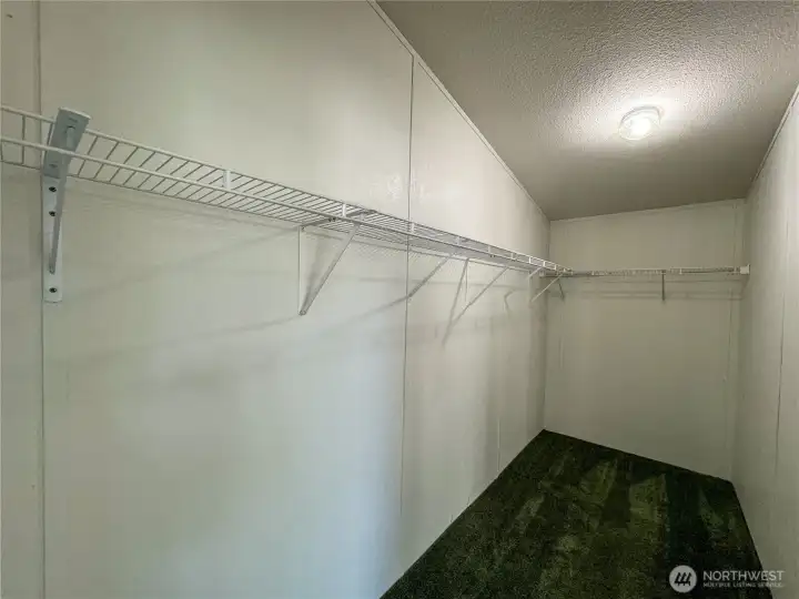 Primary walk in closet