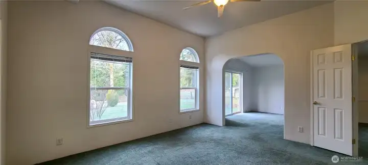 Primary bedroom with Sitting room