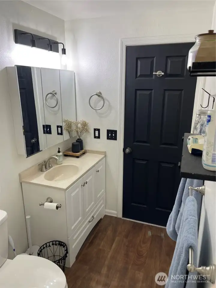 Hallway bathroom