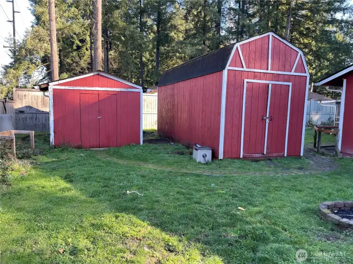 Backyard sheds