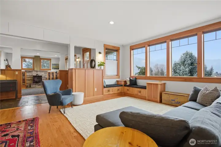 open spacious living room