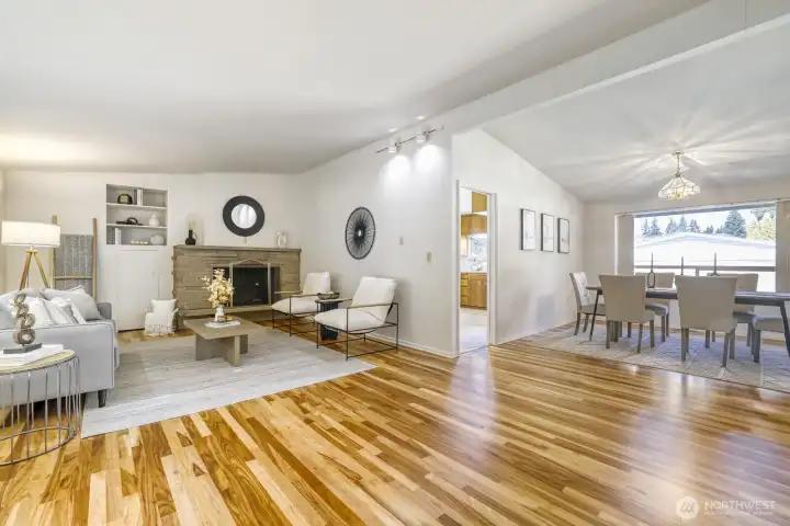 Refinished Hardwood floors. New paint.