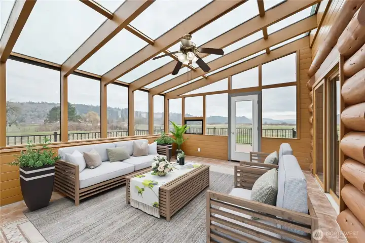 Virtually Staged Sun Room