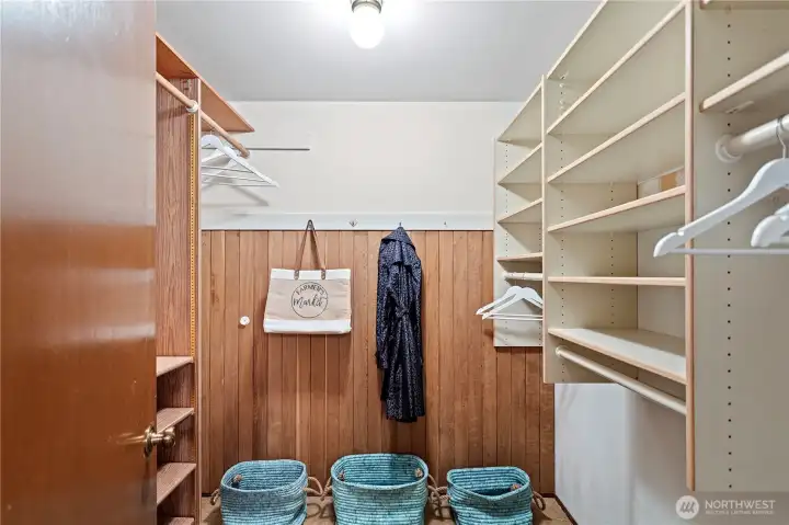 Primary walk-in closet