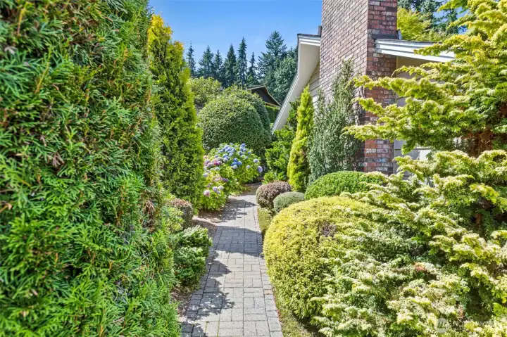 Everywhere you look this home has natural landscape beauty