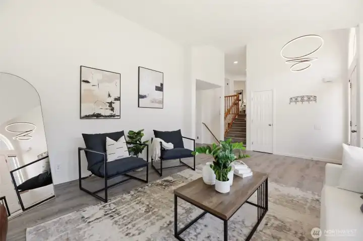 Bright and welcoming.