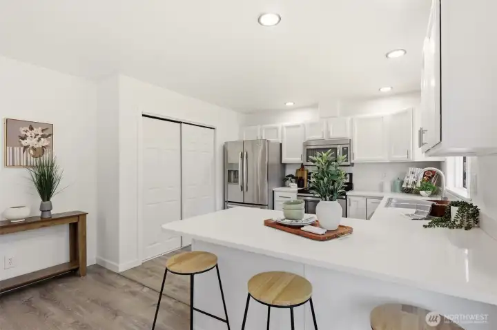 Plenty of space for entertaining.