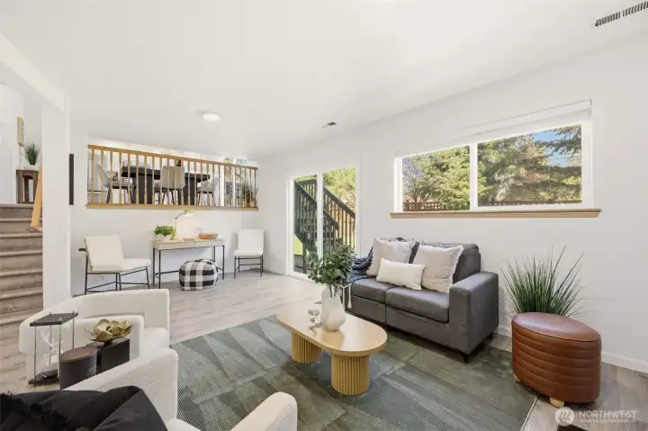 Family room full of entertaining possibilites.