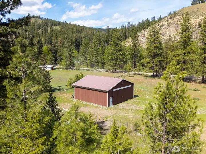 A 40' x 40' pole barn garage constructed in 2017 gives you additional storage space.