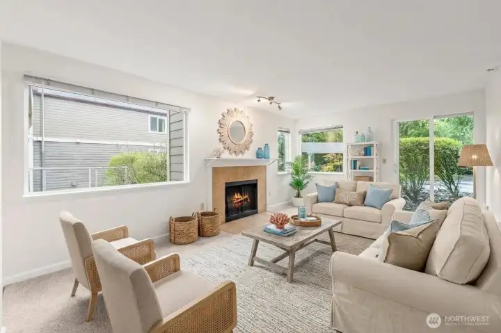 One more decorating idea on the virtually staged living room.