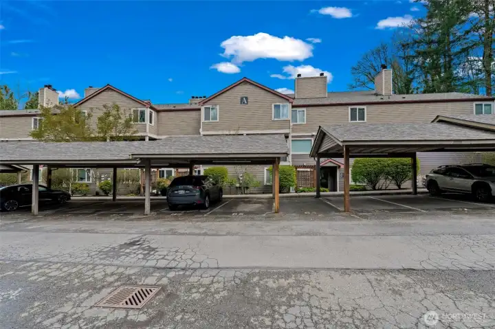 Carport #59 assigned to the condo.