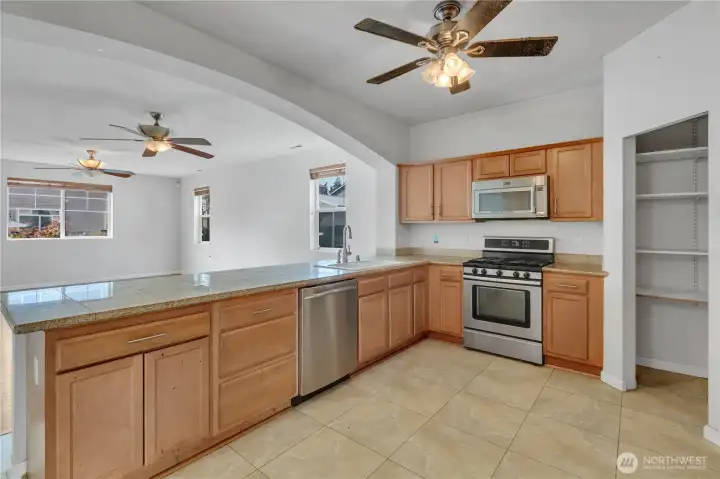 Enjoy! Cooking here and entertaining at the same time