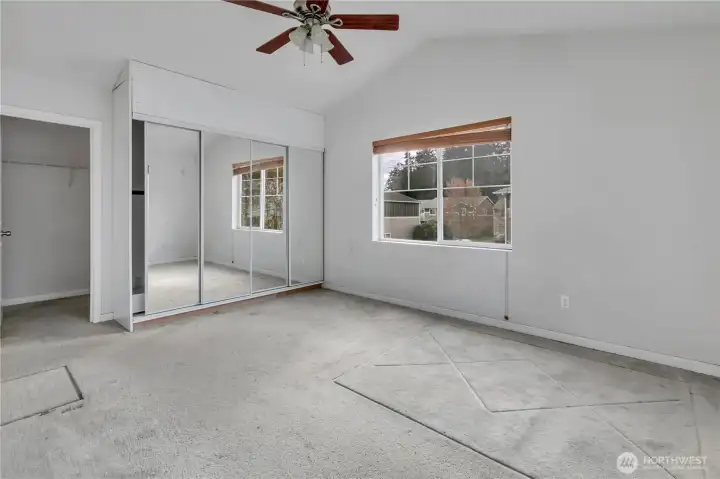 Primary Bedroom with additional storage closet