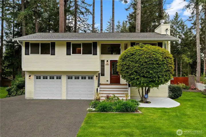 driveway is virtually touched up/cleaned
