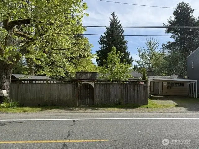 Outside View of the Fenced House