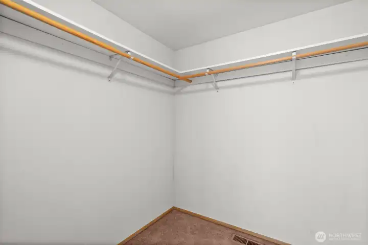 Primary walk-in closet