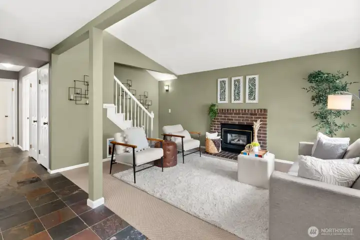 Open concept living/dining/kitchen