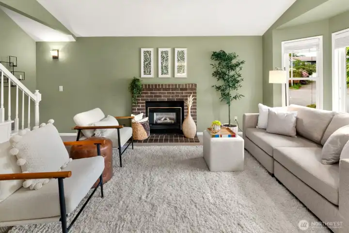Open concept living/dining/kitchen