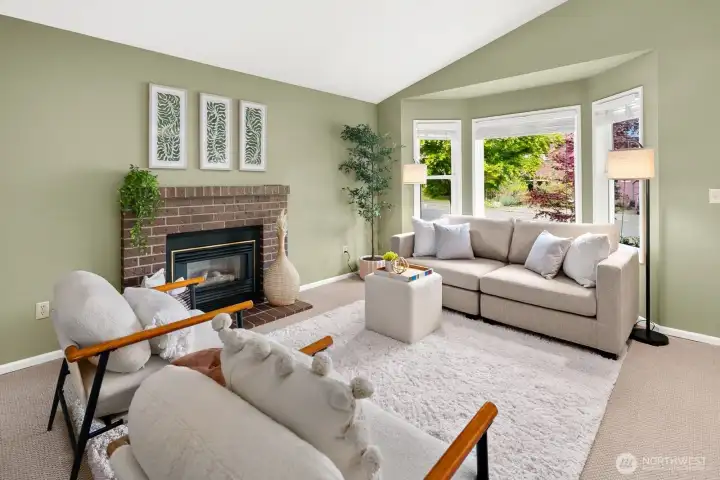 Open concept living/dining/kitchen