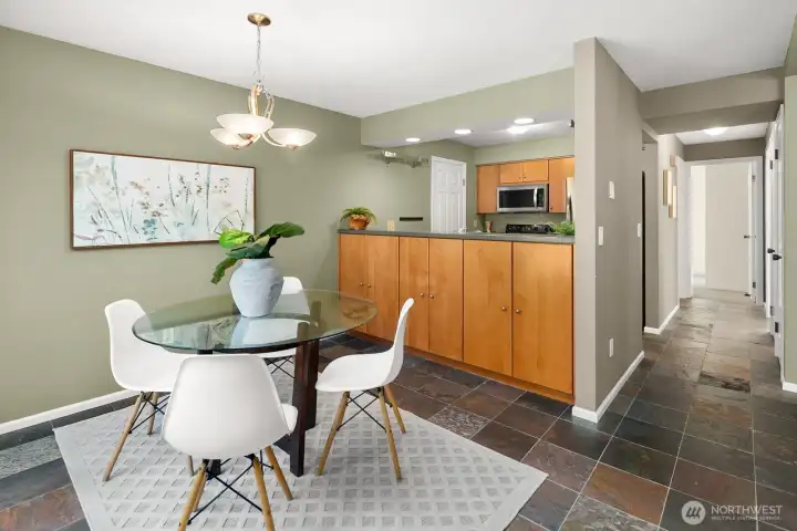 Open concept living/dining/kitchen