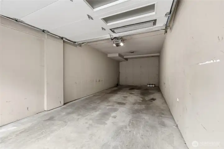 spacious garage