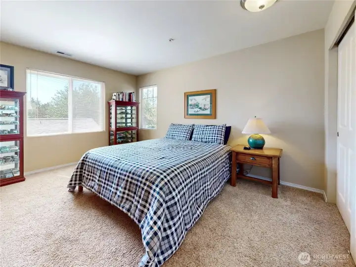 Spacious third bedroom with great natural light.