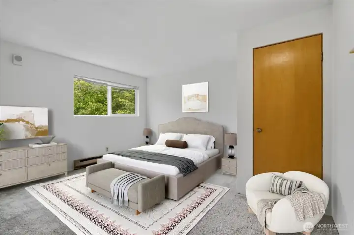 bedroom (virtually staged) bedroom (virtually staged)