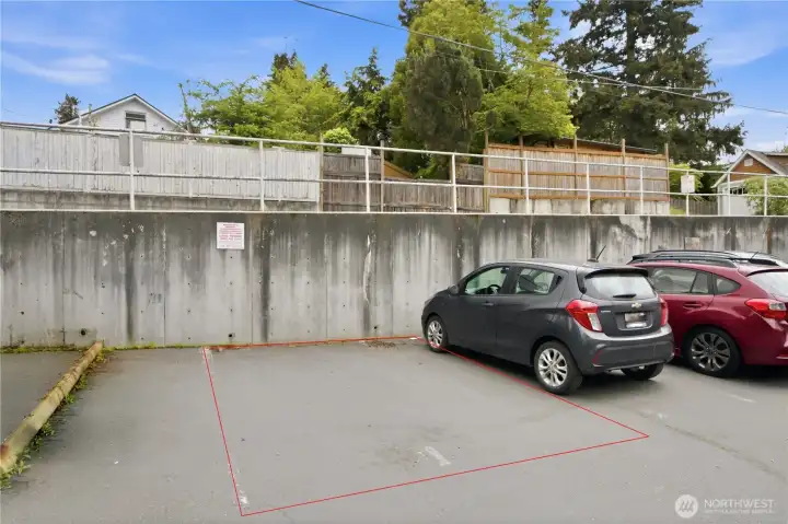 Parking spot # 1 for this unit Parking spot # 1 for this unit