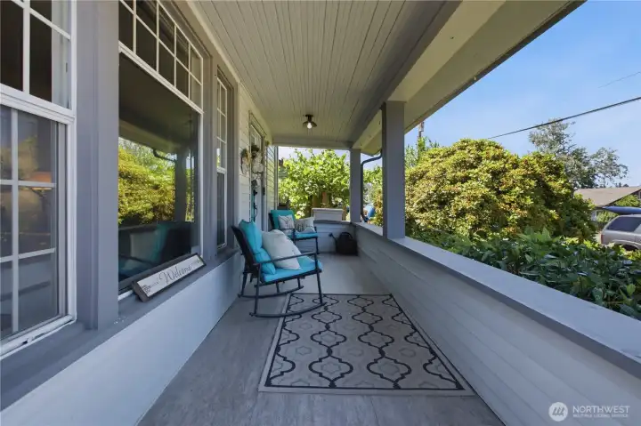 Covered front porch