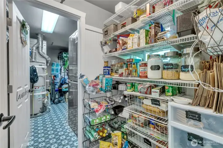 Pantry and laundry room