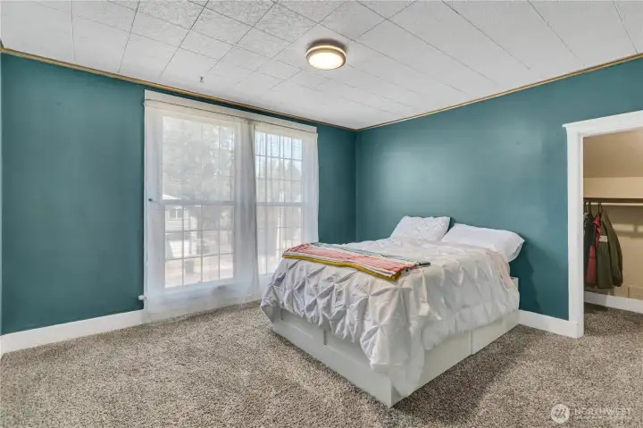 Upstairs bedroom facing front yard