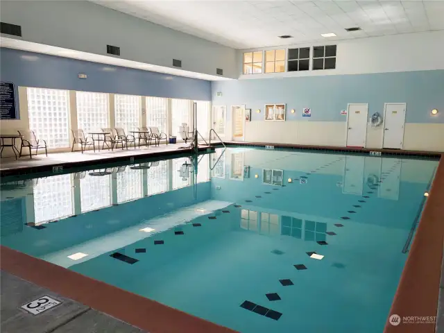 Indoor pool offers several classes.