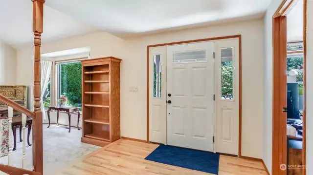 Spacious formal entryway welcomes your guests.