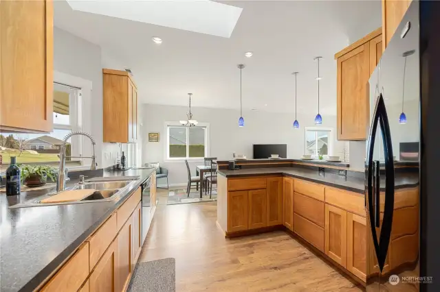 Great open kitchen layout.