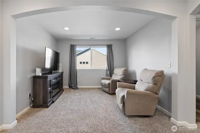 Loft area, perfect for media room, play space, office, whatever you want!