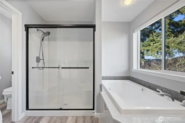 Beautiful upgraded shower