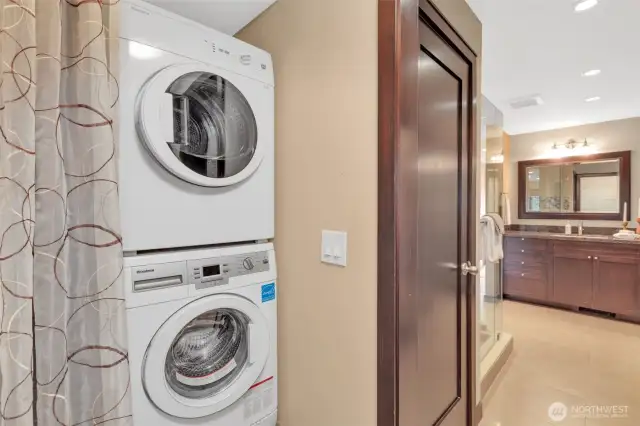 Laundry room off Primary bathroom.