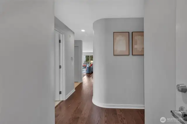 Spacious entryway - 1st floor of the building - same as your garage spots and storage.