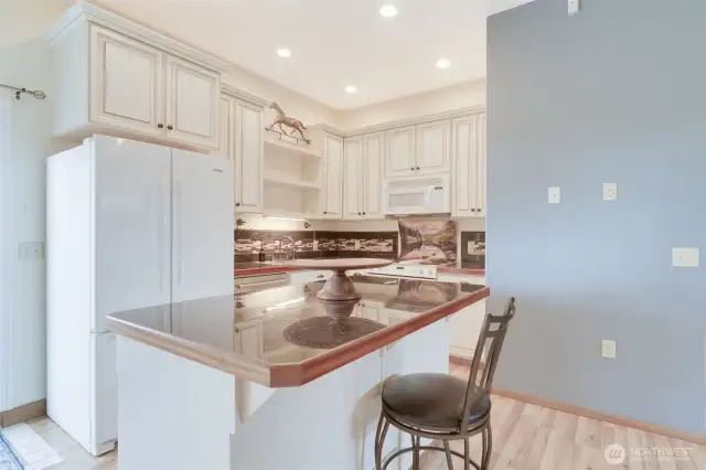 Attached guest house kitchen