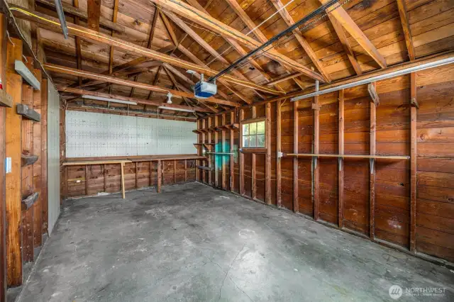Inside of garage.