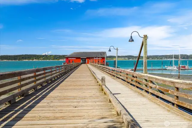 Coupeville's Historic Wharf is just down the road!