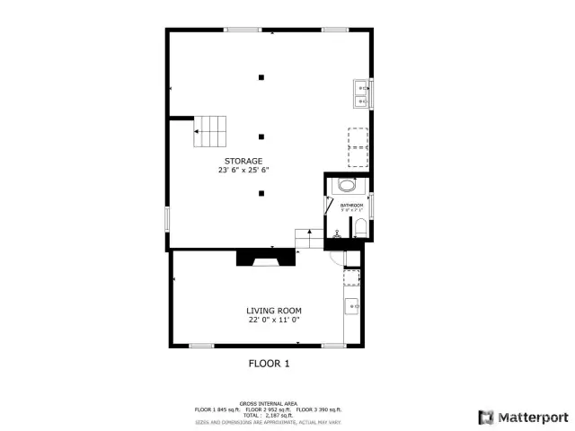 Lower Level Basement: with useable living area, 3/4 bathroom.