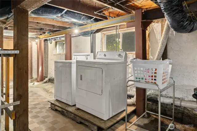 Basement utility room
