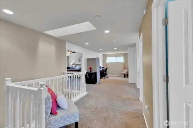 View of upstairs hallway