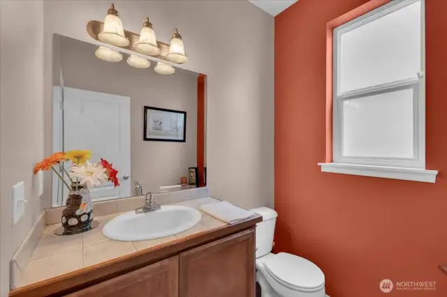 First floor half bath