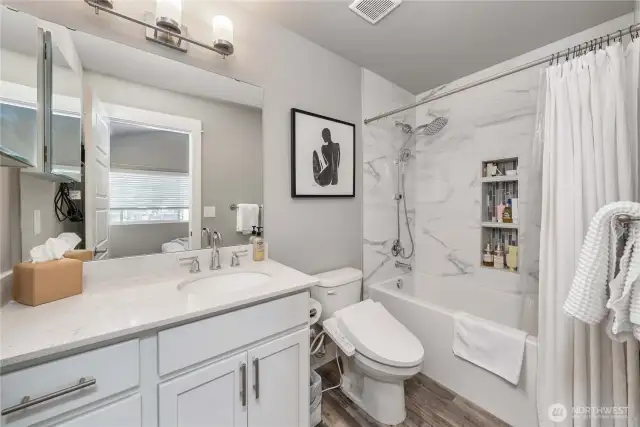 En-suite bath.