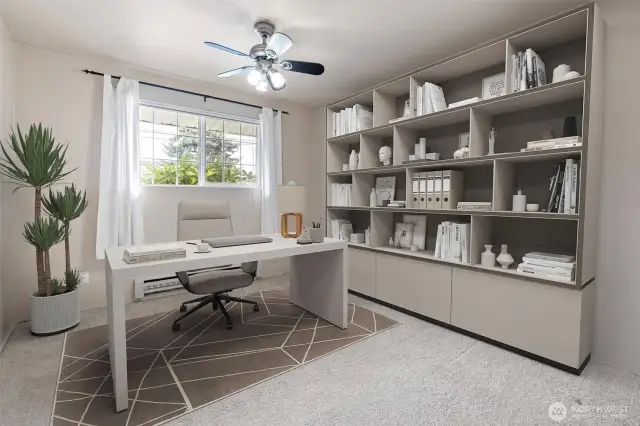 Main home - 1st bedroom or office space down the hall.
