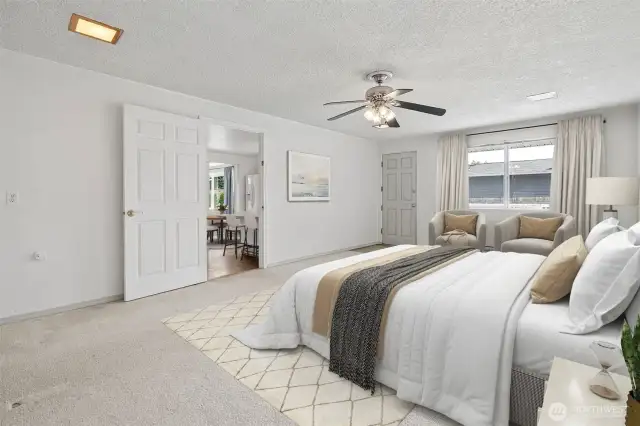 ADU - Spacious 281sqft bedroom with separate entry - could easily be an additional living room or flex space for office/gym