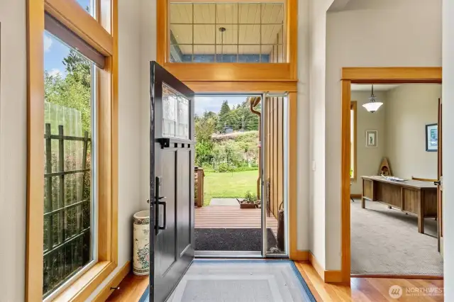 Entry way looking out to your front yard